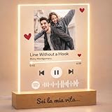SBUGATTA |Targa Personalizzata Spotify Con Foto | glass personalizzato|Pensiero per Lei|Re...