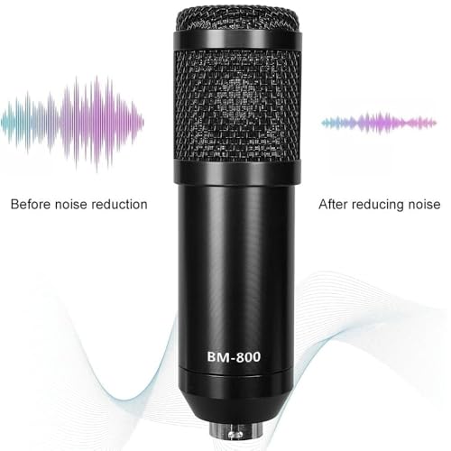 Image of IMAGINEA bm 800 Condenser Microphone for Studio Broadcasting & Recording, Singing, Streaming, and Gaming Professional Podcast Audio Equipment