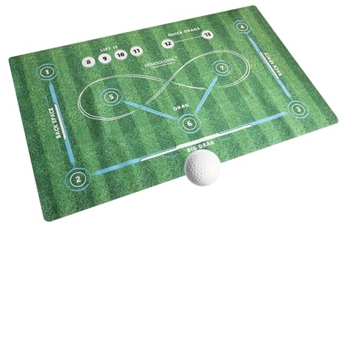 NEMOGLOBAL Field Hockey Training Mat | Indoor/Outdoor Hockey Equipment for All Ages Anti-Slip Surface Pad with Carry Bag for Hockey Training Enthusiasts 59 x 35.4 Inch (GREEN 59 x 35.4 Inch)