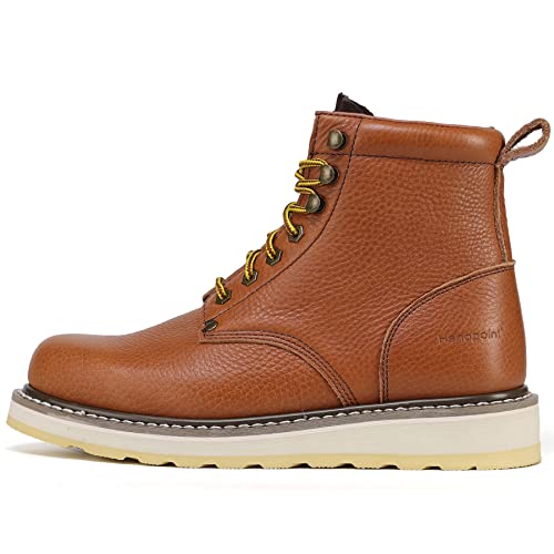 Handpoint Men's Classic 6" Soft Toe Work Boot - Brown (H84984 D, 10.5) #TOP5