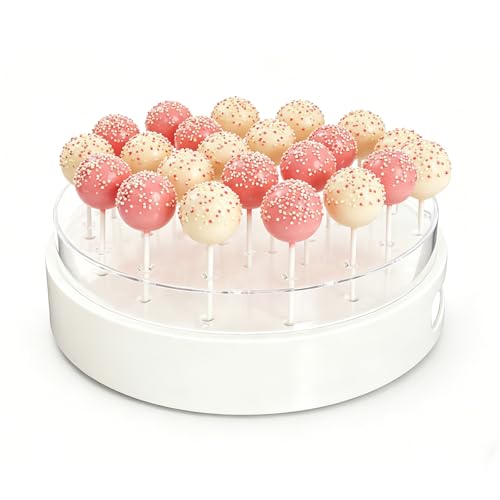 Cake Pop Ständer 22 Löcher Cakepopständer Acryl Cake Pops Halter Ständer Candy Bar für Dessert Tisch Hochzeit Halloween Party Deko Lollipop Halter