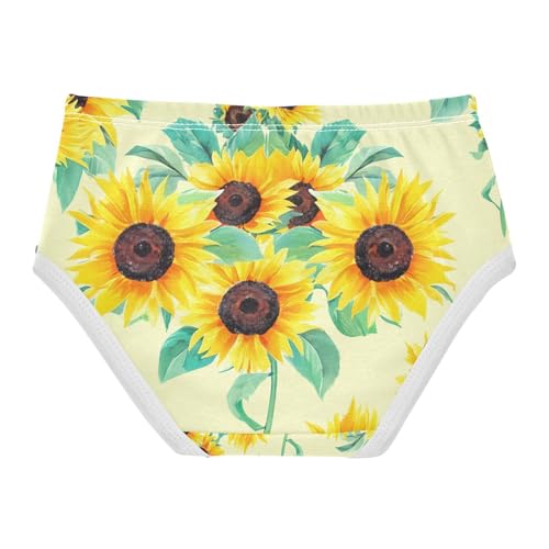 Yellow Sunflowers Toddler Girls's Underwear 2T 202c19012