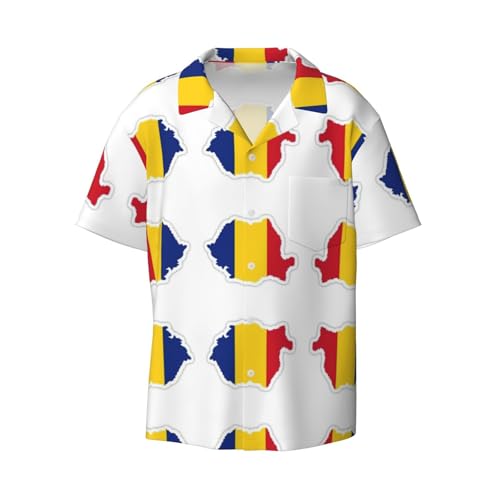 Chemise motif Roumanie pour homme idéale pour vos soirées d'été