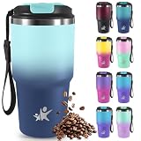 Mujigaga Termo Cafe 20oz, Vaso Termico, Taza Termica, Cuerda Removible, Vaso...