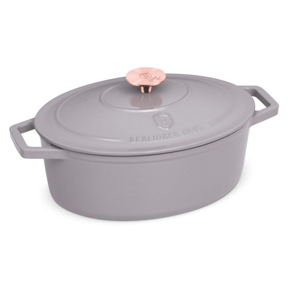 Berlinger Haus Żeliwna forma do pieczenia z pokrywką 30 cm Taupe Collection BH-6541