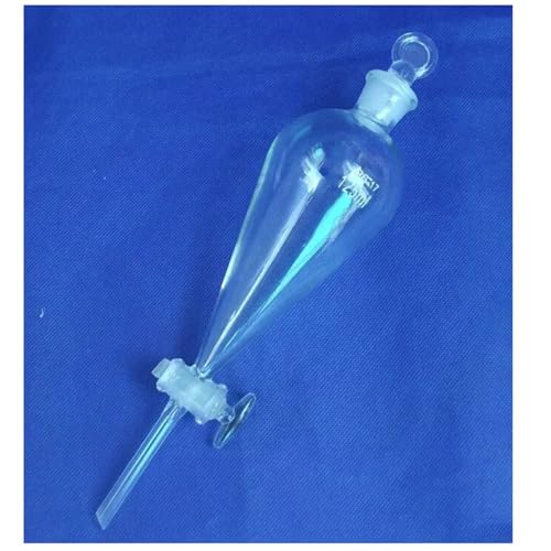 Entonnoir à décanter en verre 125ml forme poire bouchon rodé verrerie de laboratoire