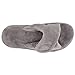 Vionic Women's Indulge Relax Slipper - Ladies Comfortable Cozy Adjustable House Slippers with Concealed Orthotic Arch Support Light Grey 10 Medium US