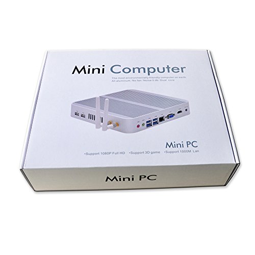 Image of KINGDEL NC860 Mini Desktop Computer, Fanless Mini PC with i7 10th Gen. CPU, 32GB DDR4 RAM, 1TB NVMe SSD, 4K 4096x2304, HD Port, DP, Full Metal Case