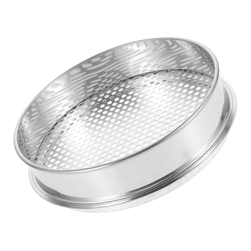 LOLIPPYY ステンレス製ガーデンシフター 土壌ふるい メッシュ 軽量持ち運び可 簡単操作 耐久性に優れた屋外用土壌フィルター 園芸作業に