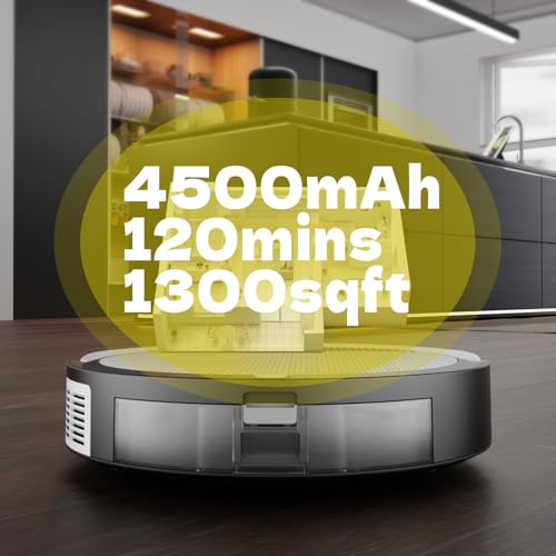 Image of Robot Vacuum and Mop Combo, Automatic Vacuum Robot with 2.4GWi-Fi /APP /Alexa, Self-Charging Robot Vacuum Cleaner for Home Ultra Slim Quiet,Tangle Free,Ideal for Hard Floor Pet Hair (Write)