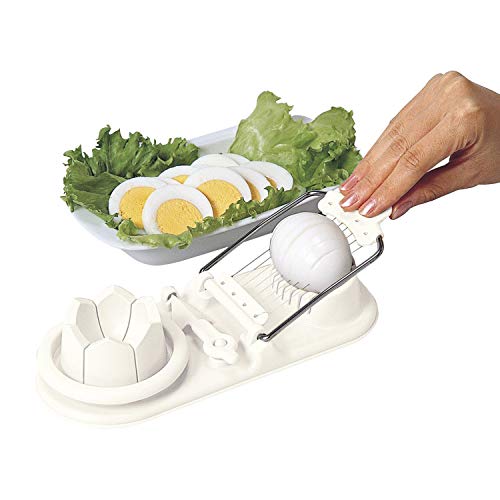 Fatiador de ovos 2 in1 Multifuncional Cozinha Ovo Fatiador Cortador de Mofo Flor Bordas Gadgets Gadg