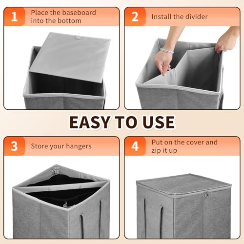 Cintre de rangement rigide boîte de rangement sous vide placard et armoire