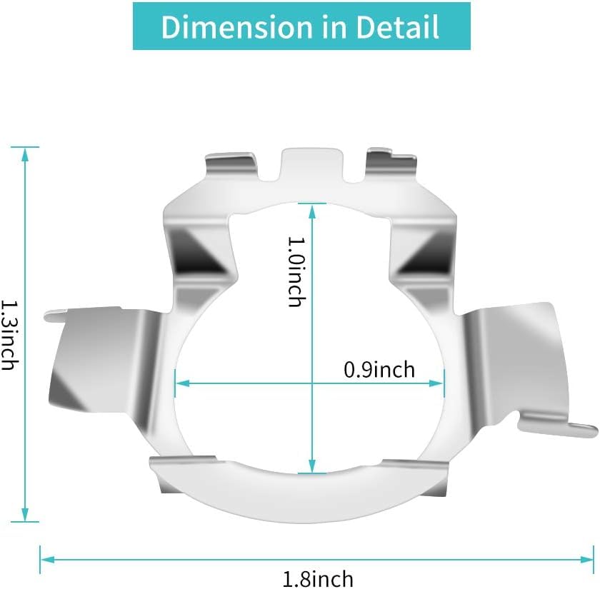 H7 LED Adapter Halter 1 Paar - Scheinwerfer Adapter Für Qashqai A3 A4 E-Klasse Uvm.
