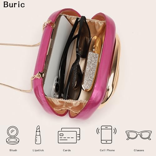 Image of Acrylic Clutch Purse for Women Marbling Evening Wedding Handbags Acrylic Shell Box Purses for Party Prom Cocktail