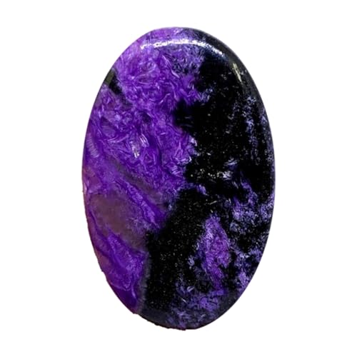 Pierre précieuse charoite naturelle violette en cabochon de prestige pour bijoux haut de gamme