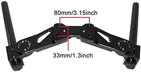 For Honda Grom MSX125 Motorbike Fork Tube Clip On Handlebars Motorcycle Motified Handle Bar Riser Racing ATV Expansion Handlebar Black