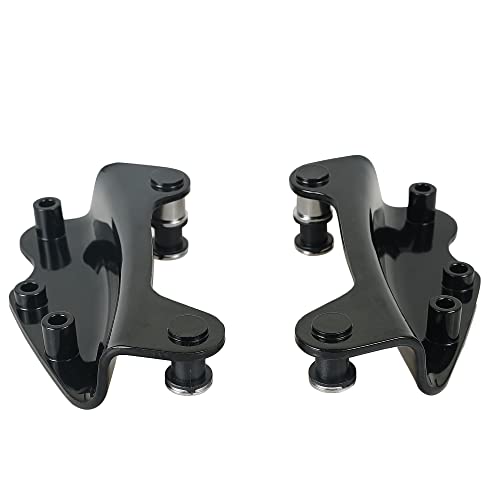 SWESGI Black for Mounting Backrest Sissy Bar Luggage Rack 4 Point Docking Hardware Kit Compatible with Touring Road King Road Glide Street Glide Electra Glide 2009-2013 by SWESGI - Used condition - Image 2