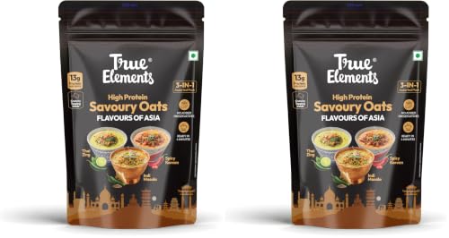 Image of True Elements High Protein Savoury Oats - Flavours Of Asia - Pack of 12