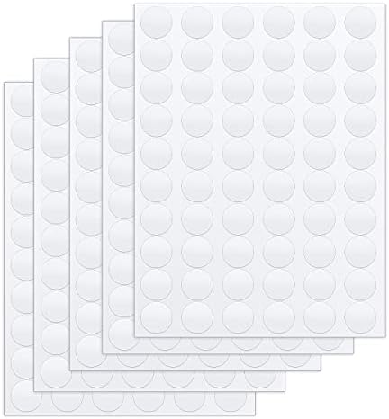 300 Pcs Adhesive Putty, 140 Pcs 20 mm +160 Pcs 10 mm Clear Sticky Tack, Double-Sided Nano Gel Adhesive Dots, Removable Round Putty, Poster Stickers for Wall, Crafts, Christmas Festival Home Decoration