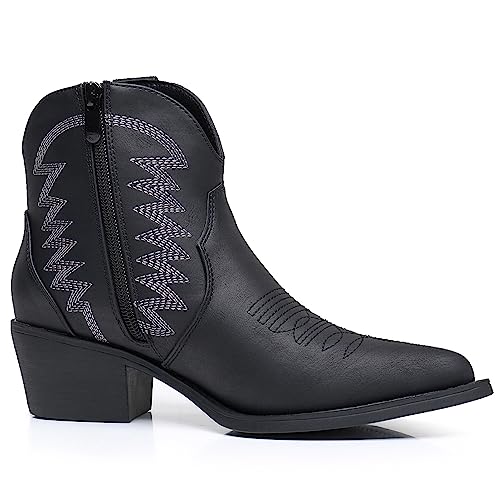 GLOBALWIN Women's Western Boots Ankle Cowboy Boots For Women3