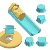 Generisch Cakepop-Ausstecher und -Drücker,Presswerkzeug mit 20 cm Tablett - Backformen-Set,Kinderaktivitäten, Heimtreffen