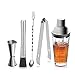 Profesjonalny Zestaw Barowy Do Koktajli, Zestaw Barmanów Do Domu Barware Ze Szklanym Shaker Do Koktajli Jigger Bar Łyżka Ice Tong-5 Szt. Imprezy Na Świeżym Powietrzu Home Diy
