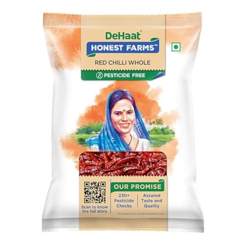 Image of DeHaat Honest Farms Pesticide Free Red Chilli Whole 100 gm.
