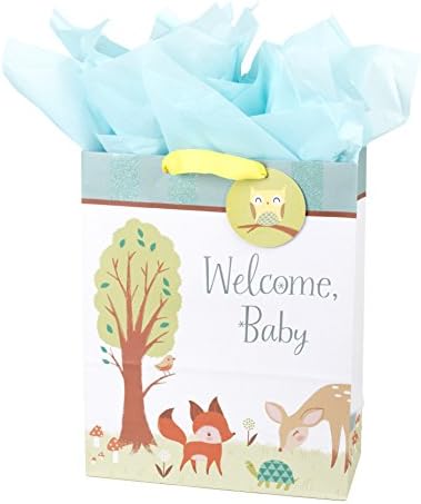 Hallmark 15″ Extra Large Baby Gift Bag with Tissue