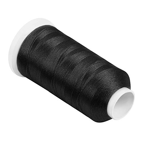 Anminy Bonded Nylon N66 Sewing Thread 700 Yards Size #138 T135 420D/3 For Leather Denim Hand Machine Craft Shoe Bag Repairing Extra Strong Heavy Duty High Temperature Resistant Waterproof - Black #TOP1