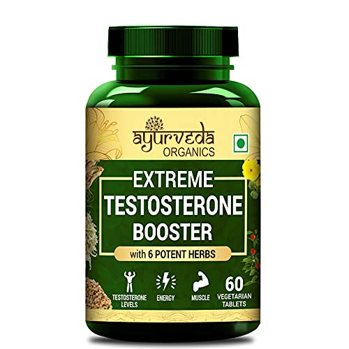 Ayurveda Organics Extreme Testosterone Booster for Strength, Endurance & Stamina – 60 Vegetarian Tablets Ayurveda Organics Extreme Testosterone Booster for Strength, Endurance & Stamina – 60 Vegetarian Tablets
