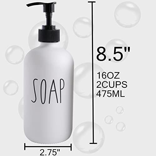 MOMEEMO Soap Dispenser Bathroom Set, Contains Hand and Lotion Dispenser, Suitable for Black and White Bathroom Decor. (Black & White) - Image 7