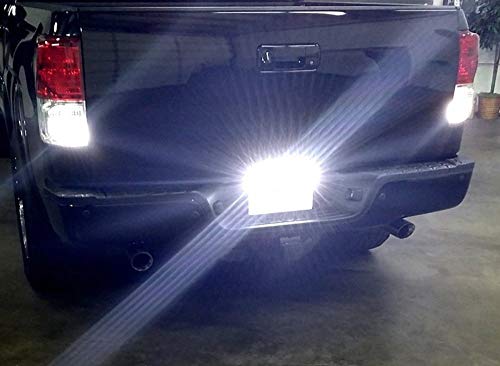 image for iJDMTOY 35-074-White License Plate Frame Mount 12V 24-SMD High Power X