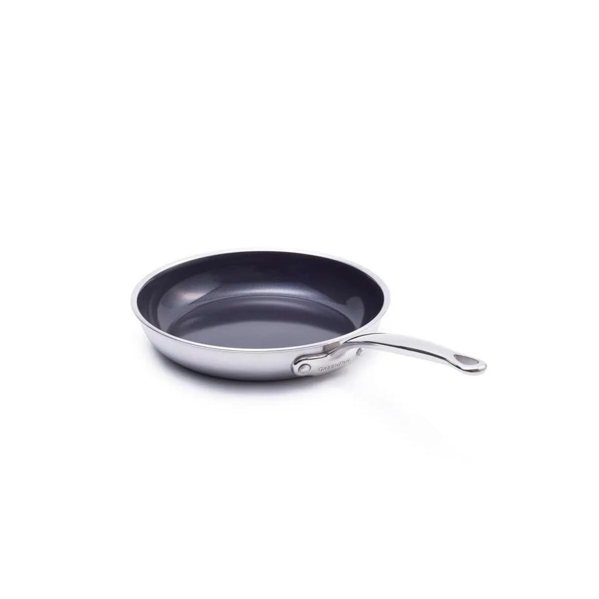 B&Q -  Premiere 3-Ply Stainless Steel Non-Stick 24Cm Frypan