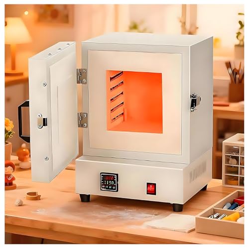 UPLTOE 2000w Four à Caisson Intelligent Intégré, Four à Moufle Fermé 1150 °c Four à Moufle électrique De Laboratoire, avec Régulateur De Température, pour La...