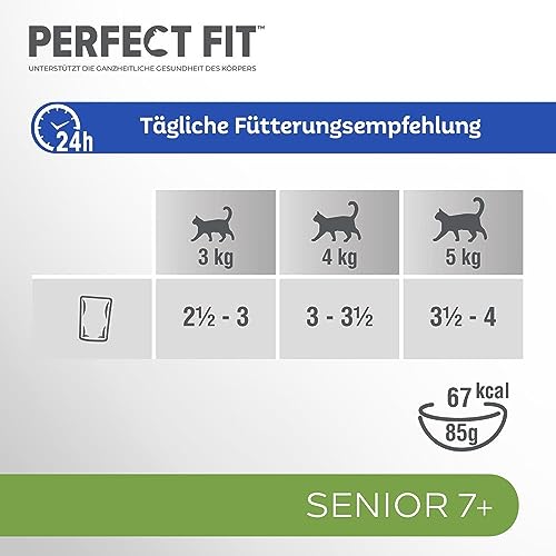 PERFECT FIT™ Katze Portionsbeutel Senior mit Truthahn und Karotten 12 x 85g