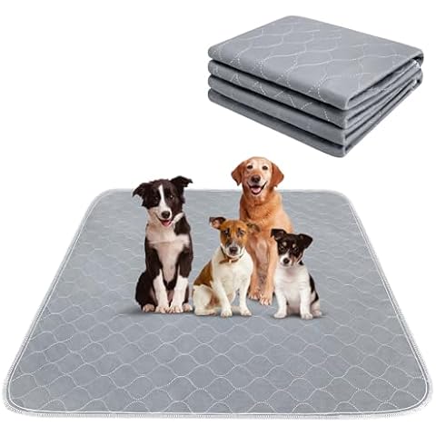 Conkote 48" x 60" Reusable Pee Pads for Dogs Extra Large, Heavy Absorbency Washable Pee Pads for Dogs, Waterproof Dog Training Pads Dog Playpen Mat Non-Slip for Whelping, Incontinence, Potty, Crate Cover