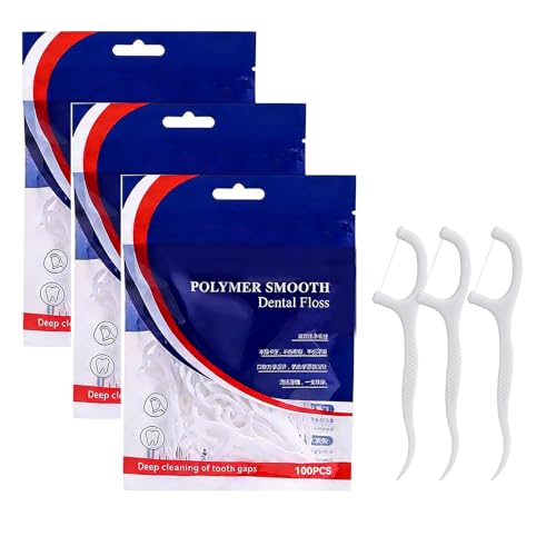 300PCS Sticks per Filo Interdentale, Floss Picks per Pulizia Dentale Quotidiana, Sticks per Denti per Spazi Interdentali Stretti, Filo Interdentale, Igiene Orale Facile per Denti Puliti