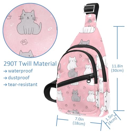 Sac à dos à bandoulière rose compact pour libérer vos mains - 4