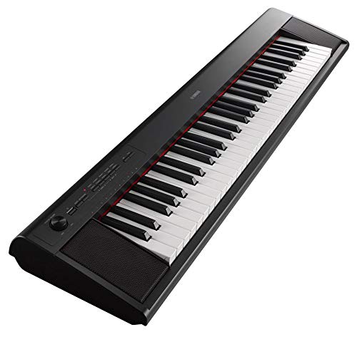 Yamaha- Teclado Piaggero NP-12B (61 teclas sensibles al tacto, 10