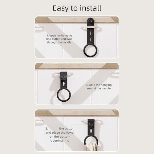 Porte-serviettes moderne simple en élastomère de haute qualité avec fixation murale - 6
