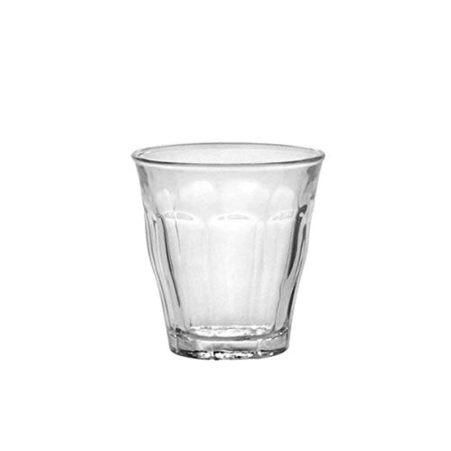 Duralex Picardie Glass Tumblers, Set of 6 ,3 oz (9cl) | Made in France | Durable & Stackable | 2.5x Stronger Tempered Glass | Perfect for Hot & Cold Drinks – Color - Clear