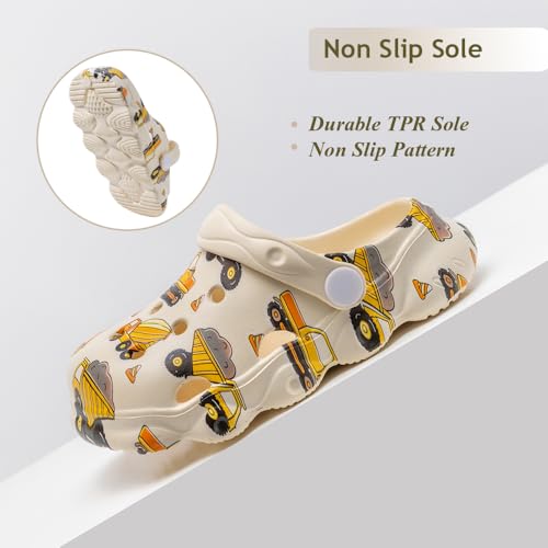 Image of Kids Clogs Boys Girls Toddler Dinosaur Slip on Slide Garden Shoes Cartoon Beach Pool Kids Clog Sandals Slippers Water Clogs