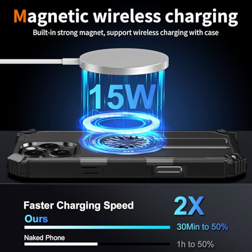 Coque iPhone 16 Pro Max aimantée noire idéale pour vos vidéos mains libres - 4