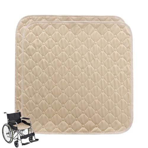 KSVFTB Waterproof Chair Covers,2 PCS Waterproof Seat Covers, Washable Incontinence Pads,Multi-Purpose Protection for Various Seating Surfaces, Suitable for Adult Care and Home Use(50x50cm)