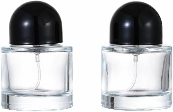 2pcs 30ml Empty Clear Glass Perfume Decant Spray Bottles with Pump and Cap For DIY Perfume, Essential Oils, Rose Water, Travel Use (Black)-image-16
