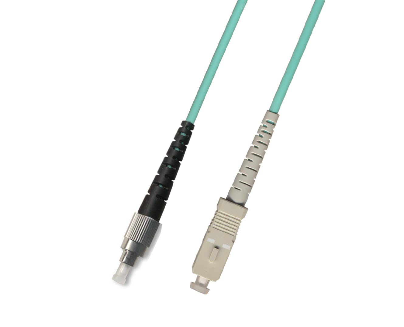 RiteAV 45M (147.6ft) OM4 40Gb FC to SC Fiber Optic Cable Simplex Multimode 50/125 Jumper 45 Meter Patch Cord