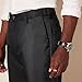 Amazon Essentials Men's Classic-Fit Expandable-Waist Flat-Front Dress Pant, Black, 36W x 34L