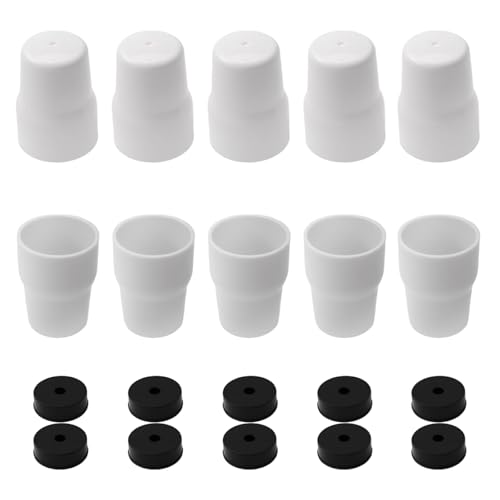 10 Pack Radiator Valve Caps Universal Radiator Caps White Plastic for Safety Push-Fit Radiators Valve Covers To Protect Radiators Valves From Damage And Tampering 3.6cm X 2.4cm X1.9cm