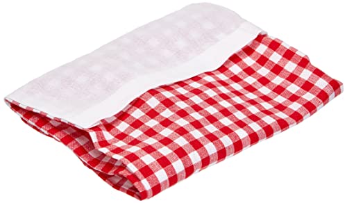 Soleil d'ocre Tablier de Cuisine Vichy Rouge, Coton, 60 x 80 cm