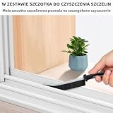 AMFUN Szczotka do szorowania podłóg 2 w 1, sztywne włosie, szczotka do szorowania podłóg z długą rączką do czyszczenia płytek łazienkowych, z długim uchwytem